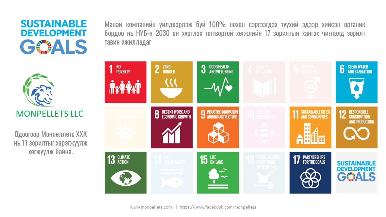 Wir sind stolz bekannt zu geben, dass unsere Anlage und unser Projekt 11 von 17 Zielen für nachhaltige Entwicklung 2030, UNDP, erfüllen